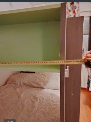 Cama tren con cajones y estantes