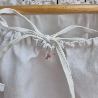 Camisón blanco francés antiguo lino