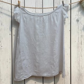 Camisón blanco francés antiguo lino