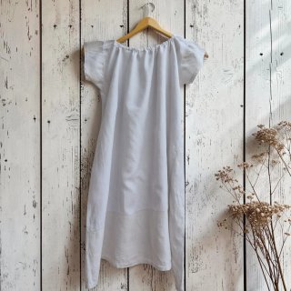 Camisón blanco francés antiguo lino