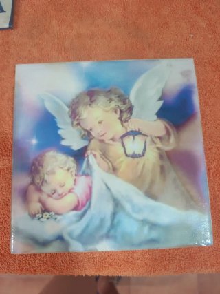 Azulejo Ángel de la Guarda 20x20 Decoupage