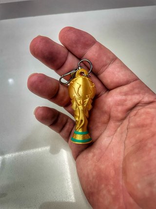Llavero Copa del Mundo Dorada