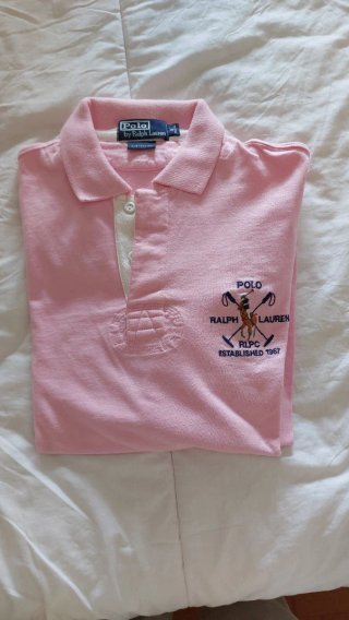 Polo Ralph Lauren Manga Larga Rosa
