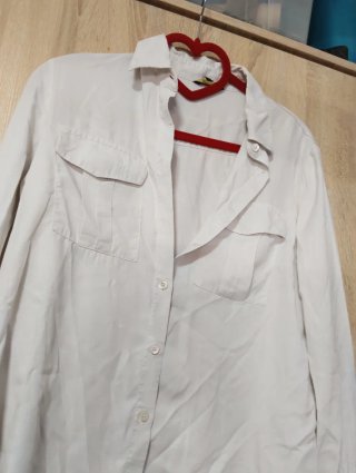 Camisa Massimo Dutti Blanco Roto