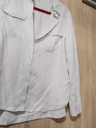 Camisa Massimo Dutti Blanco Roto