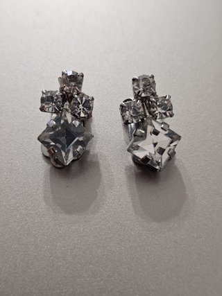 Pendientes vintage strass/diamantes imitación