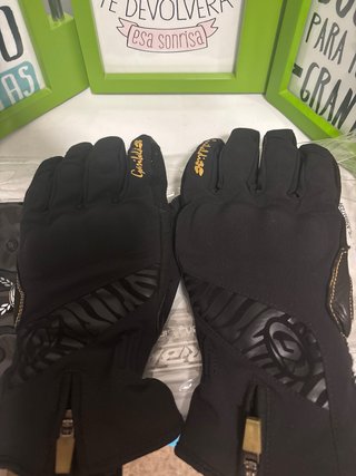 Guantes Moto Garibaldi Lady Negros/Oro