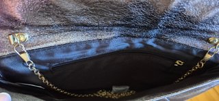 Bolso de fiesta plateado y rosa