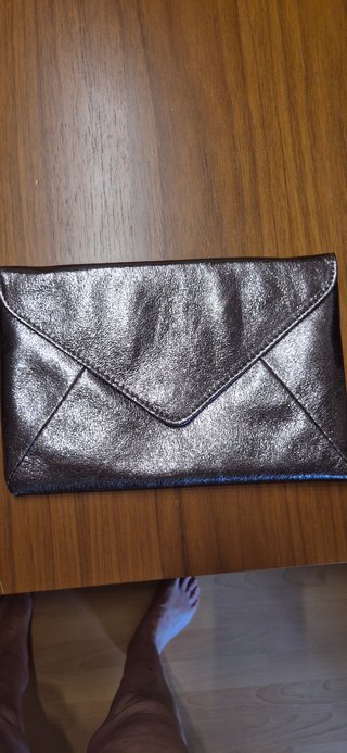 Bolso de fiesta plateado y rosa