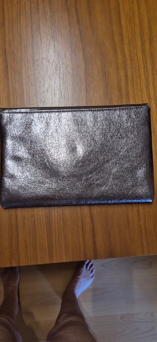 Bolso de fiesta plateado y rosa