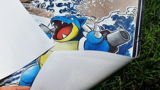 Pokémon Charizard vs Blastoise Monte Fuji PVC70x50