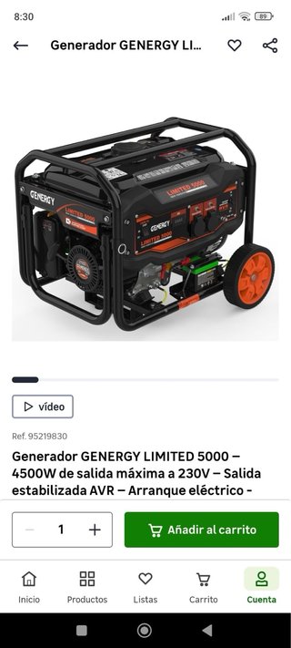 Generador GENERGY LIMITED 5000 - 4500W