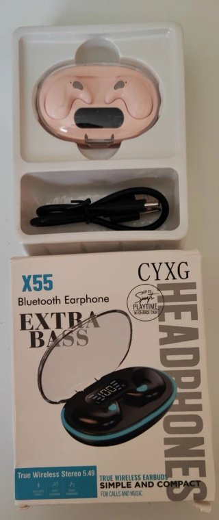 Auriculares Inalámbricos CYXG X55 Bluetooth rosa