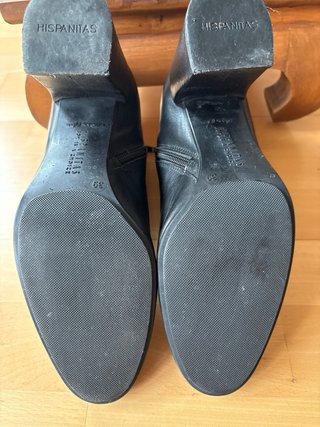 Botines  negros Hispanitas Piel Talla 39