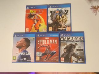 Lote 5 Giochi PS4: FIFA 22, Spider-Man, Watch Dogs