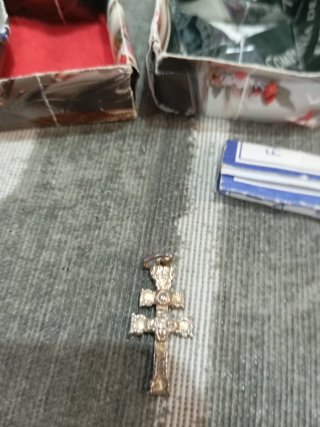 Cruz de Caravaca Plata 3 cmtros