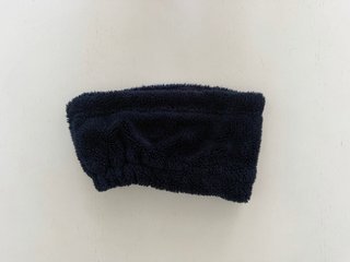 Cuello/snood peludo azul marino