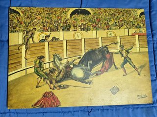 Cuadro Óleo Cogida del Picador