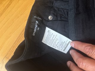 Pantalón vaquero Dsquared2 negro hombre