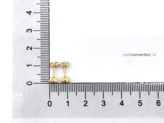 pendientes oro 18k con piedra con diamante