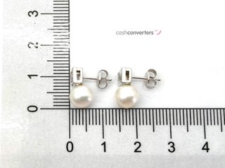 pendientes oro 18k con piedra con circonita