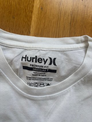 Camiseta Hurley Hombre Talla M Blanca