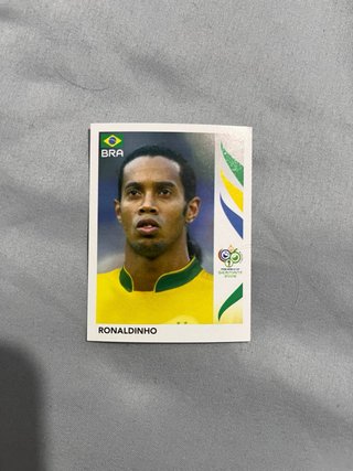 Cromo Panini Ronaldinho Copa América y Mundiales