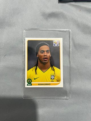 Cromo Panini Ronaldinho Copa América y Mundiales