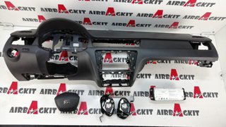 SEAT TOLEDO 2012-2016 NEGRO KIT AIRBAGS COMPLETO SEAT TOLEDO 2012-2013-2014-2015-2016 (KG), SERIE 4 FL 2016-2017-2018-2019…