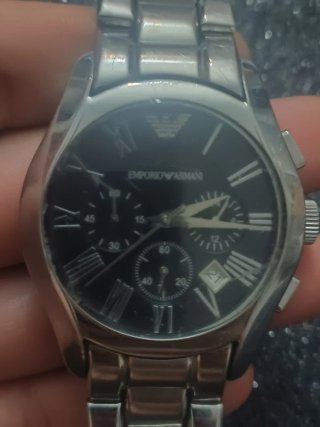 Reloj Emporio Armani Hombre Negro/Plata