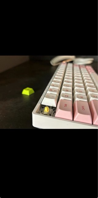 Tastiera gaming Epomaker SK61 lubed yellow switch