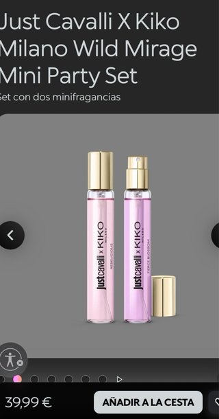 Miniaturas Perfume Just Cavalli x Kiko Milano