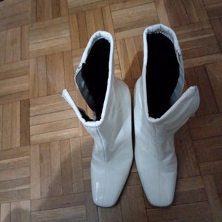 Botines blancos moda mujer