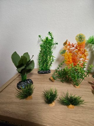 Kit 11 Plantas Decoración Acuario