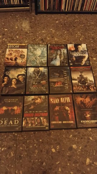 12 Film DVD Azione/Horror/Sospens/Thriller