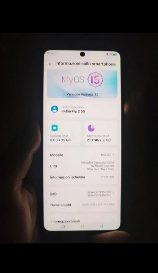 ZTE Nubia Flip 2 5G Nero/Argento