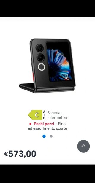ZTE Nubia Flip 2 5G Nero/Argento
