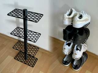 Zapatero de 4 alturas para 8 pares