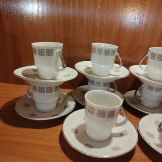Juego de café vintage porcelana años 60-70