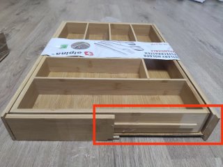 Alpina organizador cajones cubiertos Extensible