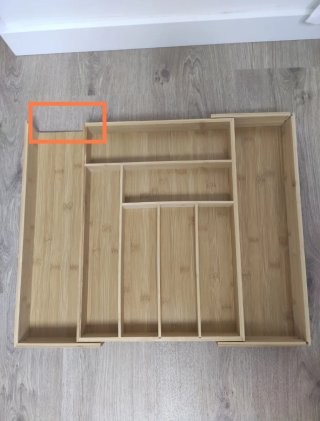 Alpina organizador cajones cubiertos Extensible