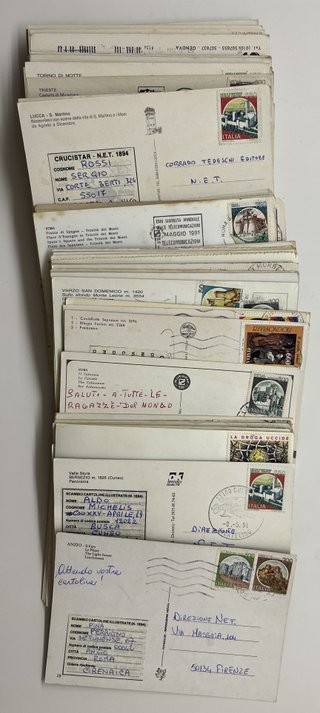 Lotto stock 110 cartoline vintage viaggiate