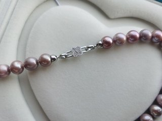 Conjunto collar y pendientes perlas