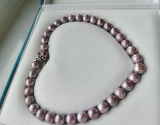 Conjunto collar y pendientes perlas