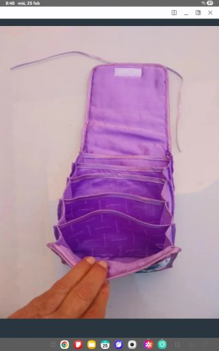 Neceser Moui Morado con Compartimentos