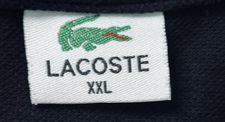 Polo Lacoste Negro Talla XXL, Lacoste talla pequeñ
