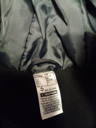 Chaqueta Quechua Negro/Gris Talla L