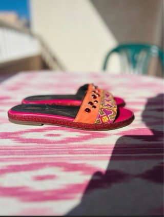 Sandalias Geox Naranja y Rosa
