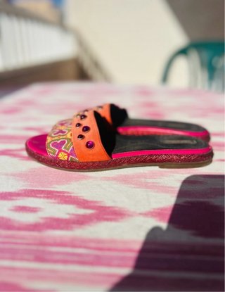 Sandalias Geox Naranja y Rosa