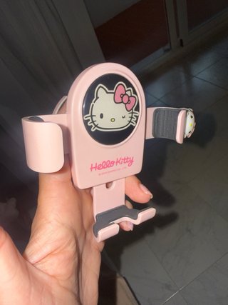 Soporte pinza Hello Kitty para móvil coche